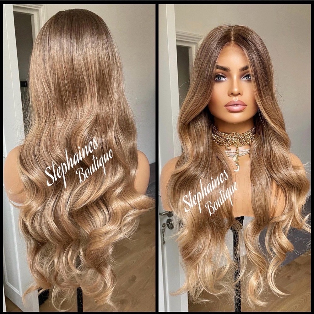 Human Hair Blended Lace Front Wig